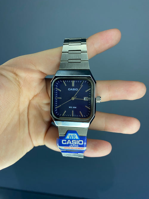 Casio 12 Plata Azul (premium)